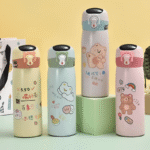 Bear Multifunctional Thermos Cute Cartoon Portable Stainless Steel Kid Water Bottle