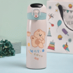 Bear Multifunctional Thermos Cute Cartoon Portable Stainless Steel Kid Water Bottle - Image 7