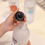 Cartoon Transparent Frosted Leak-Proof Panda Bear Water Bottle 1000ml - Image 6