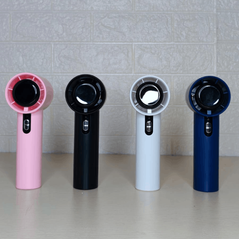 6 (1) Portable Turbo USB Charging Rechargeable High-Speed Mini Fan with Digital Display 100 Gears Portable Cooling Mini Fan - Image 1