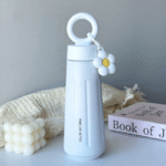 Simple stainless steel thermos for girls flower handle thickened vacuum outdoor portable travel cup - Image 6