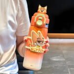 Disney Double Drink Kidsren's Insulated Water Bottle 500Ml StainlessCup for School Boys and Girls - Image 11