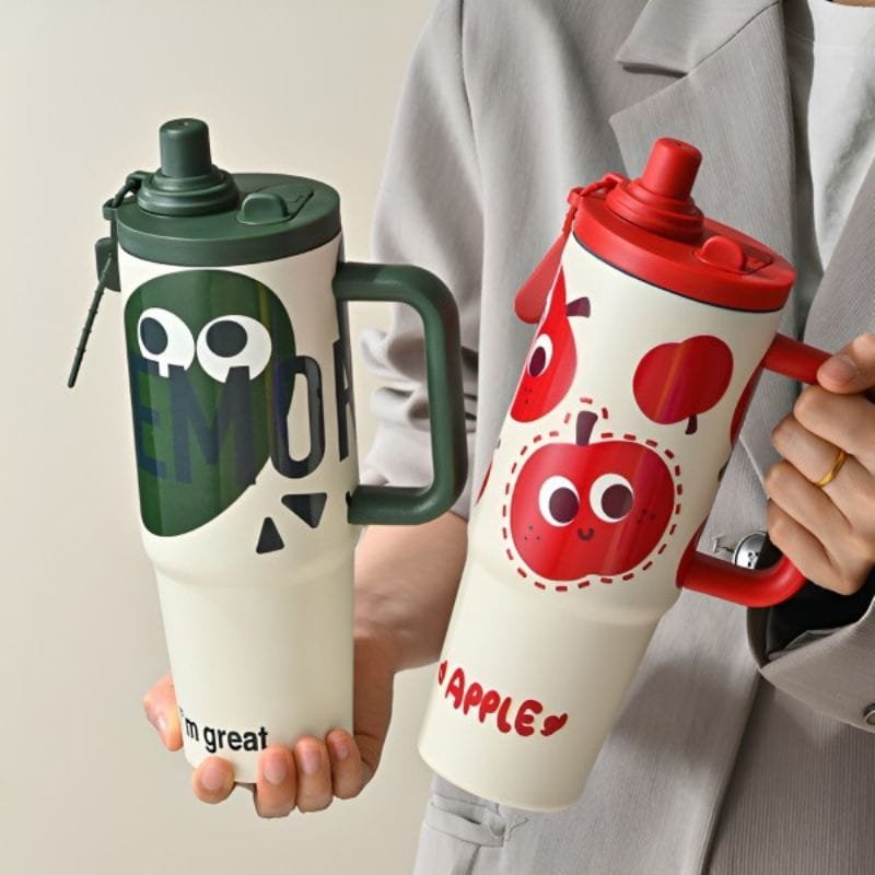 g (5) Luxury Twilight 316 Stainless Steel Double Drinking System Thermos Tumbler - Image 1