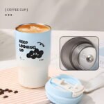 Cloud Late Thermal Stainless Steel Double Drinking System Coffee Mug - Image 2