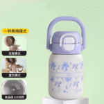 3D Printed Cute Portable Double Drinking System Handle Thermos - Image 11