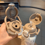 3D Printed Cute Portable Double Drinking System Handle Thermos - Image 3