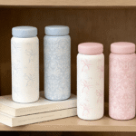Cute Butterfly Flower Stainless Steel Travel Mug with Tea Infuser - Image 2