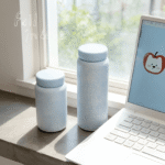 Cute Butterfly Flower Stainless Steel Travel Mug with Tea Infuser - Image 8