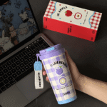 Apple 316 Stainless Steel Thermos Tumbler with Straw | Cute Portable Cup - Image 6
